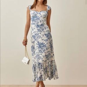 Reformation Nikita Midi Dress in Pompadour
